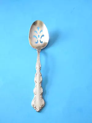 MOZART Oneida Deluxe Pierced Slotted Serving Spoon 8 1/4  Stainless • $6.50