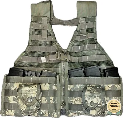 MOLLE II Tactical Vest W/ 2 Triple Mag Pouches + 2 Frag Pouches! 5 Total Pieces! • $22