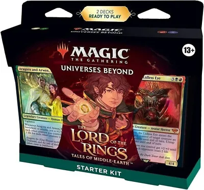 STARTER KIT MTG Lord Of The Rings Tales Of Middle Earth *SEALED* Magic 2 DECKS • $24.99