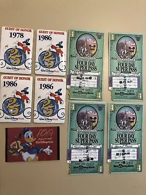 1996 Vintage Disney World 4 Day Super Pass & 1 Day Pass2003Used Ticket Ephemera • $25