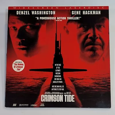 Crimson Tide Laserdisc Denzel Washington Gene Hackman Widescreen Extended Play • $3.48