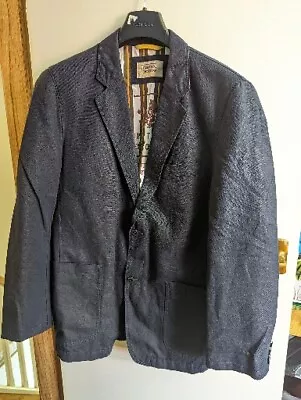 CAMEL ACTIVE Men's Blazer Jacket Size M 48 442360 Navy Lined Pockets • £25