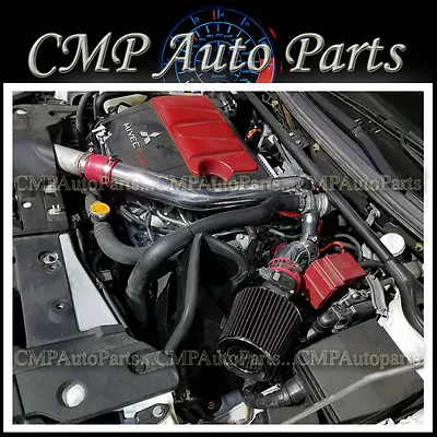 RED BLACK COLD AIR INTAKE KIT FIT 08-15 MITSUBISHI LANCER EVOLUTION X 2.0L Turbo • $1008.98