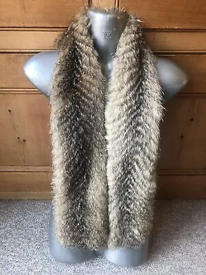 £25 • Buy New Design Vintage 100% Real Crystal Fox Fur Stole Scarf Collar