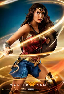 UNFRAMED Wonder Woman Movie Poster Prints Canvas Print Decor B • $16.99