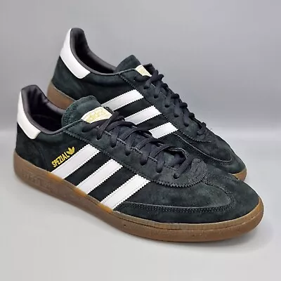 Adidas Spezial Trainers Men's UK Size 11 Shoes Black White Gum Sneakers Handball • £39.99