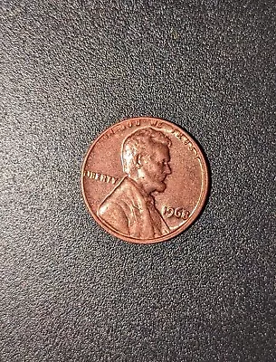 1968 Lincoln Penny With Error On Top Rim +  L  In Liberty On Edge + No Mint Mark • $1599.99