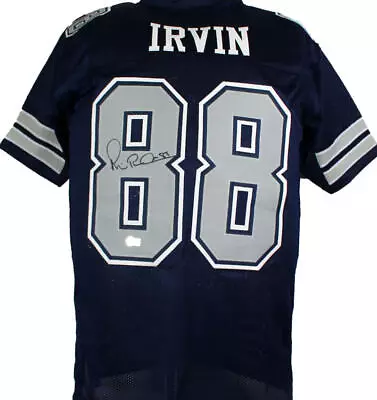 Michael Irvin Autographed Blue/Grey Pro Style Jersey *L8-Beckett W Hologram  • $179