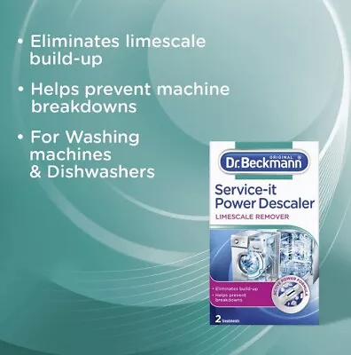 Dr Beckmann Power Descaler Limescale Remover Washing Machine Dishwasher Cleaning • £5.29