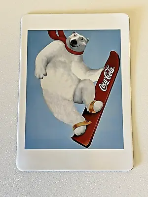 Coca Cola Magnet Post Card Polar Bear Soft Drink Fridge Accessory Home Decor • $15