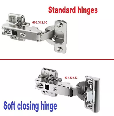 IKEA HJÄLPA ( HJALPA ) Soft Closing Hinge UTRUSTA DOOR Hinge Steel Hinge New • £12.59