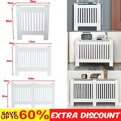 Modern Radiator Cover Cabinet Wooden Vertical Grill Small Medium Large Furniture • £30.20