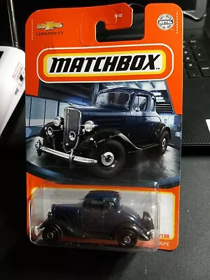 2022 MATCHBOX METAL 71/100 1934 CHEVY MASTER COUPE ~ SHOWROOM ~ L • $1.75