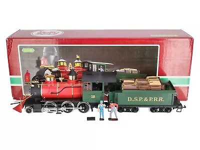 LGB 2018D G Scale DSP&PRR 2-6-0 Mogul Steam Locomotive & Tender #18/Box • $233.30