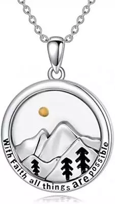 Mustard Seed Faith Necklace 925 Silver Move Mountains Pendant Christian Jewelry • $102.99