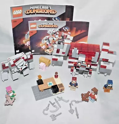 LEGO Minecraft Set 21163 The Redstone Battle With Minifigure & Instruction • $11.49