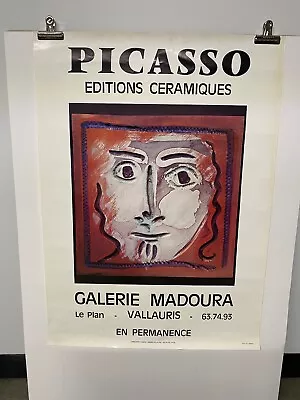 Picasso Ceramics Vintage Poster Galerie Madoura Vallauris • $75