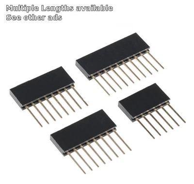 £1.45 • Buy 2 X Long Pin Female 0.1″ Connector (Arduino) Stackable Header 15 Way