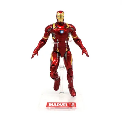 ZD Toys Marvel Avengers Civil War Iron Man 7'' Action Figure Toy Model Doll Gift • £21.99