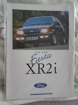 Ford Fiesta XR2i Brochure Aug 1989 UK Market • £15