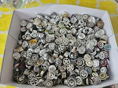 Vintage Junkyard Parts Lot Of Plastic Model Car Rims Hub Caps &Mags • $12.50