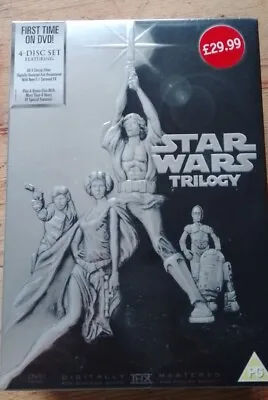 £9.99 • Buy Star Wars The Original Trilogy 4-Disc DVD Boxset New Sealed