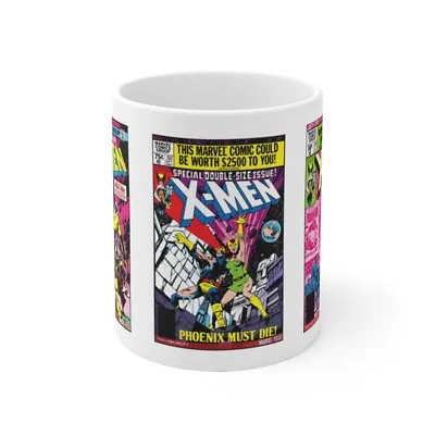 X-men 136 137 138 Cover Mug -  11oz Ceramic Mug - Death Of Phoenix • $11.99