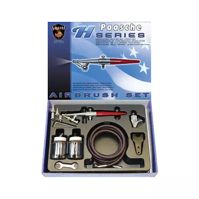 Paasche HS-3AS Airbrush Set Including All Three Heads Hose And Bottles P-H-SET • £124.50