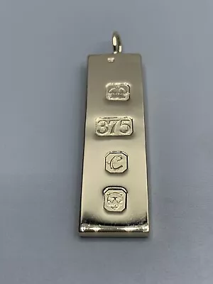 9ct Gold Ingot Pendant • £635