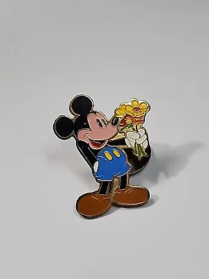 Mickey Mouse Flower Bouquet Lapel Pin Thin Metal  • $9.45