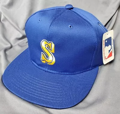 NWT Vintage Seattle Mariners Starter MLB Snapback Cap Hat One Size Embroidered S • $34