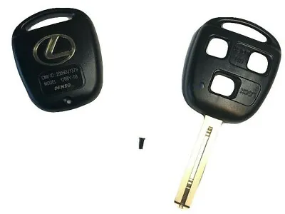 1 Gold Logo New Replacement Key Case Shell Keyless Remote Fob Uncut Blade Lexus  • $9.95