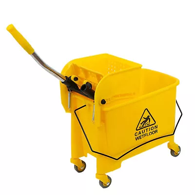 Mop Bucket With Wringer Combo5.28 Gallon Cleaning Cart For Commercial Home   • $46.27