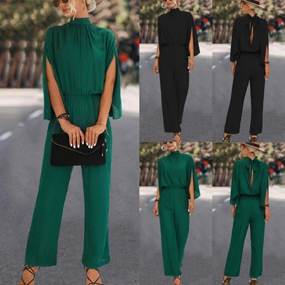 $26.24 • Buy AU Womens Wide Leg Jumpsuit Ladies Evening Party Holiday Long Playsuit Size 6-18