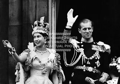  Queen Elizabeth 1953 Coronation Photo Prince Phillip Buckingham Palace • £5.99