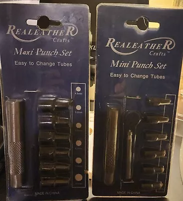 Realeather Crafts Mini And Maxi Leather Punch Set • $18