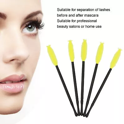 100pcs Disposable Eyelash Brush Silicone Mascara Wands Applicator Makeup Brush • $12.21