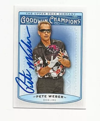 Pete   Weber     Pba     Autographed    Card • $10.17