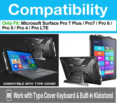 CASE For Microsoft Surface Pro 7 Plus Pro 7/6/5/4 Compatible Type Cover Keyboard • $86.67