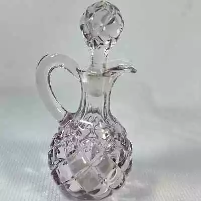 VINTAGE Depression Glass CRUET WITH STOPPER Lavander Color • $29.99