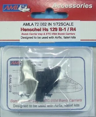 AML Models 1/72 HENSCHEL Hs-129 BOMB CARRIER TRAY & ETC-VIIId BOMB CARRIERS Set • $7.99