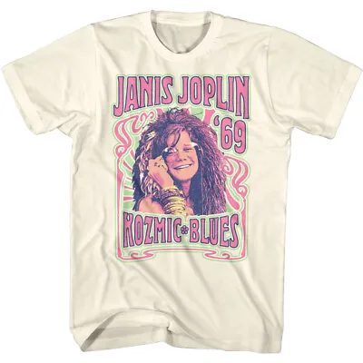 Janis Joplin Kozmic Blues 69 Men's T Shirt Rock Legend Singer Woodstock  • $26.50