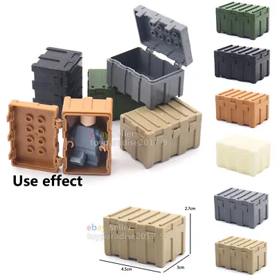 Military Weapon Pack Machine Gun Weapon Case Box Building Blocks Toy Figures Set • $14.55