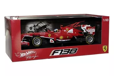 F1 2013 Ferrari F138 F. Alonso Formula 1 1/18 W/ Figure #3 Hot Wheels Bck14 • $119.99