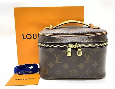 Authentic Louis Vuitton Monogram Nice Mini Cosmetic Pouch M44495 W/bag NS030666 • £490.61