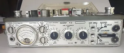Nagra 4.2 Reel To Reel Mono Tape Recorder With Carry Bag PSU And Manual  • £1450