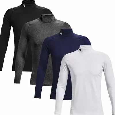 £34.95 • Buy Under Armour Mens ColdGear Armour Stretch Fitted Mock Base Layer