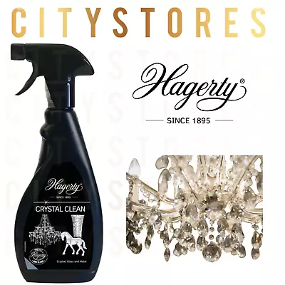 Hagerty Crystal Chandelier Cleaner Cleaning Spray Glass Metal Remove Dirt Grime • £14.48