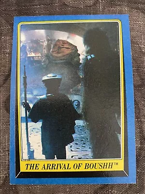 1983 Return Of The Jedi #185 The Arrival Of Boushh-Gum Stain On Back Of Card￼ • $3