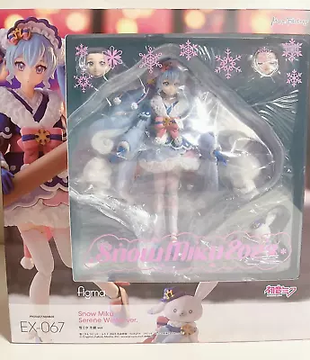 Max Factory Figma Hatsune Miku Snow Miku Serene Winter 2023Ver. Figure New Waifu • $129.50